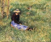 Woman and goats, Camille Pissarro
